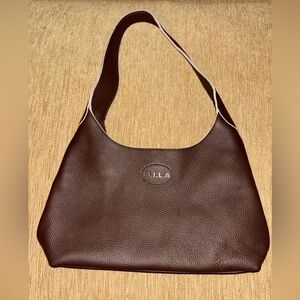M.I.L.A Celina Brown Leather Shoulder Bag